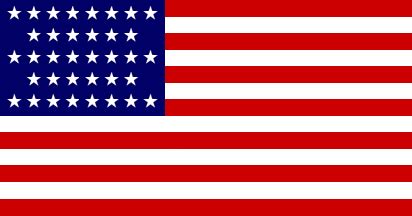 36 Star Flag - (1865-1867) (U.S.)