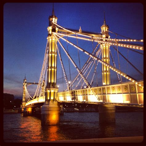 Albert Bridge - the bridge at the end of my road | London life, Bay bridge, Bridge