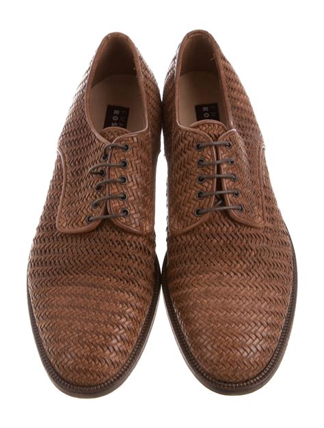 Fratelli Rossetti Woven Leather Derby Shoes w/ Tags - Shoes - FRS20165 ...