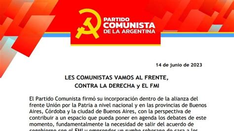 El Partido Comunista se incorporó a Unión por la Patria - TrendRadars Español