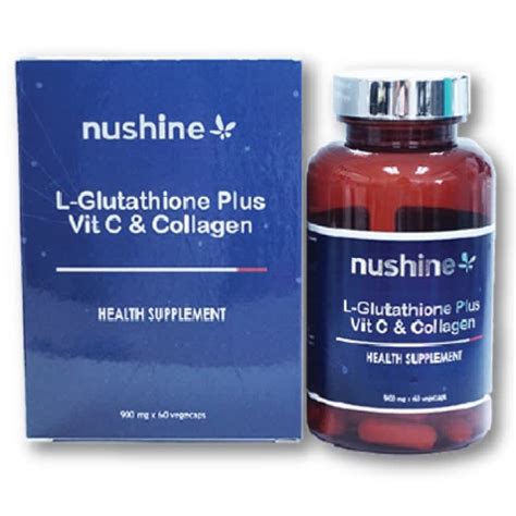 Nushine L-Glutathione Plus Vitamin C & Collagen Harga & Review / Ulasan ...