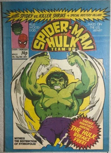 SPIDER-MAN & HULK TEAM-UP #437 (1981) Marvel Comics UK FINE- EUR 14,40 ...