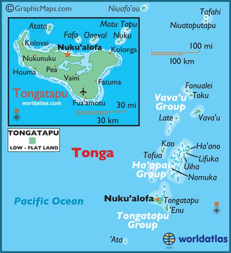 Tonga Large Color Map | Map, World geography, Geography