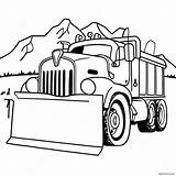 Snow Plow Truck Coloring Page 40992 32910 sketch template