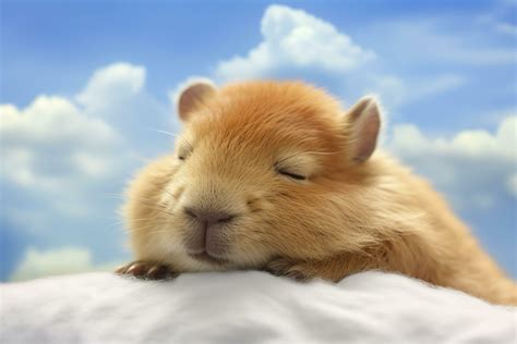 Cute capybara is sleeping. . 26372832 Stock Photo at Vecteezy