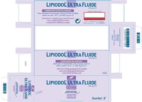 Lipiodol Ultra-Fluide - FDA prescribing information, side effects and uses