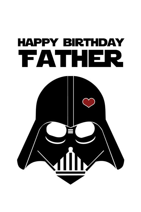 Star Wars Funny Birthday Card for Dad DIY Printable