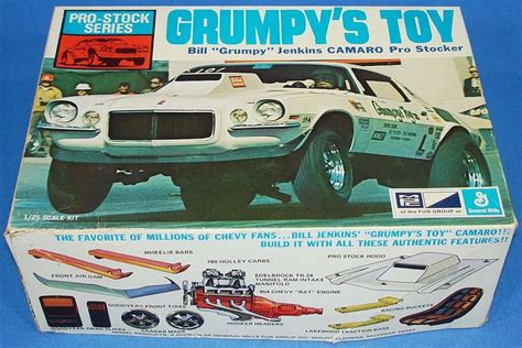 Vintage MPC Bill Grumpy Jenkins 1970 Chevy Camaro 1/25 Scale Plastic ...