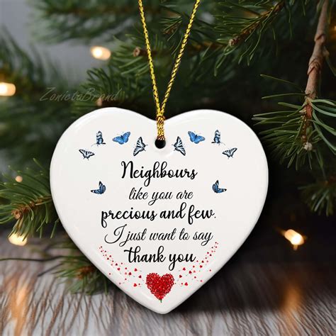 Gift for Neighbour, Friendship Keepsake Ornament, Neighbour Keepsake ...