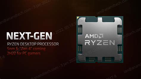 AMD CPUs in 2022: Zen 4 in Second Half, Ryzen 7 5800X3D with V-Cache by ...