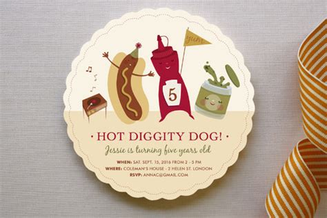 Hot Dog! Children's Birthday Party Invitations by ... | Minted