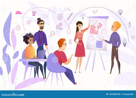 Business Team Best Human Resources Evaluation Cartoon Vector ...