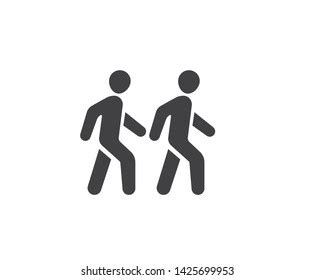 Two People Walking Clip Art