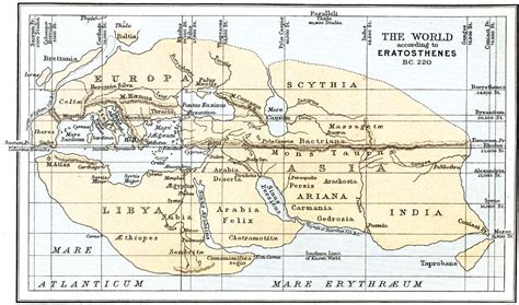 The World according to Eratosthenes (220 BC) - Vivid Maps