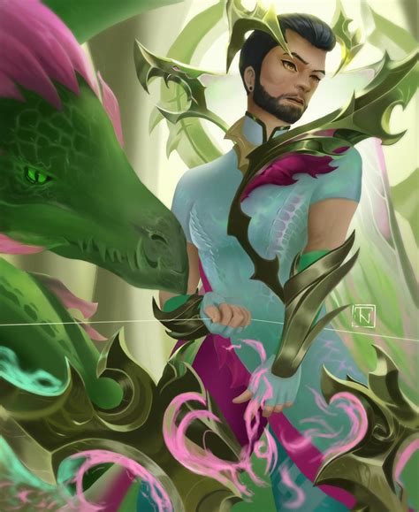 Fae Dragon Ashe Male version by ThyagoNelliel on DeviantArt