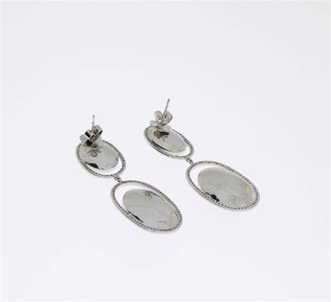 Tanzanite Diamond White Gold Dangle Earrings For Sale at 1stDibs