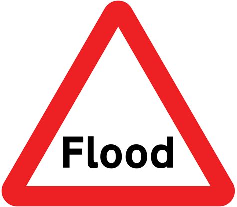 Flood warning sign - Theory Test