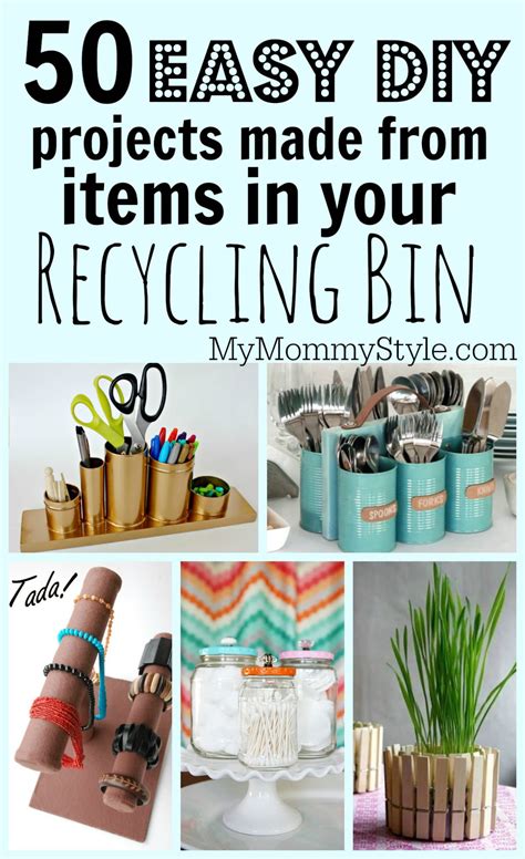 50 easy DIY projects made from items in your recycling bin - My Mommy Style