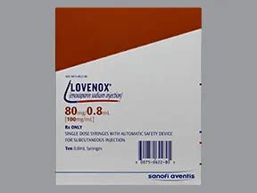 Lovenox Subcutaneous: Uses, Side Effects, Interactions, Pictures, Warnings & Dosing - WebMD