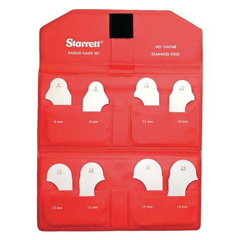 Starrett® - Metric Radius Gage Set