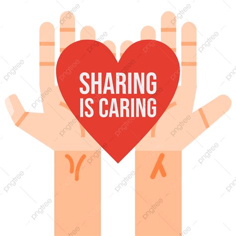 Share Illustration Vector Design Images, Sharing Is Caring Illustration ...