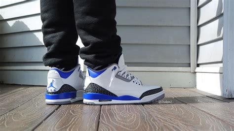 AIR JORDAN 3 "RACER BLUE" "REVIEW & ON FEET! - YouTube