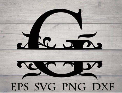 Split Initial Svg Split Letter G Monogram Svg Split - Etsy | Free monogram fonts, Monogram svg ...