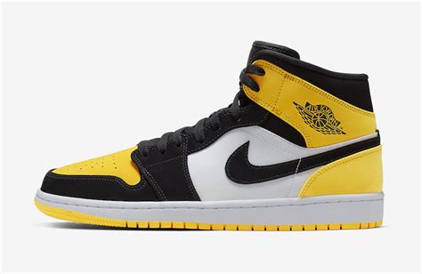 Air Jordan 1 Mid Yellow Toe 852542-071 Release Date - SBD