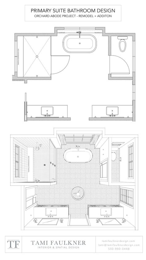 PRIMARY BATHROOM DESIGN TIPS FOR AGING IN PLACE — TAMI FAULKNER DESIGN Bathroom Floorplan ...