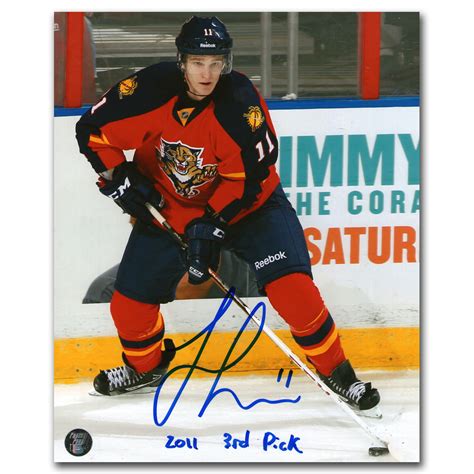 Jonathan Huberdeau Autographed Florida Panthers 8X10 Photo w/2011 3RD ...