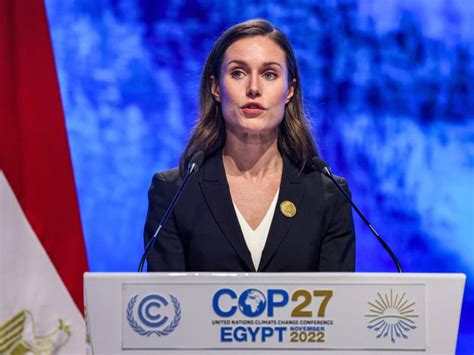 Marin criticised for demanding climate action in Egypt, stymieing it in Finland