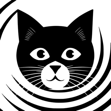 Cat - Black and White Isolated Icon - Vector illustration 27227319 Vector Art at Vecteezy