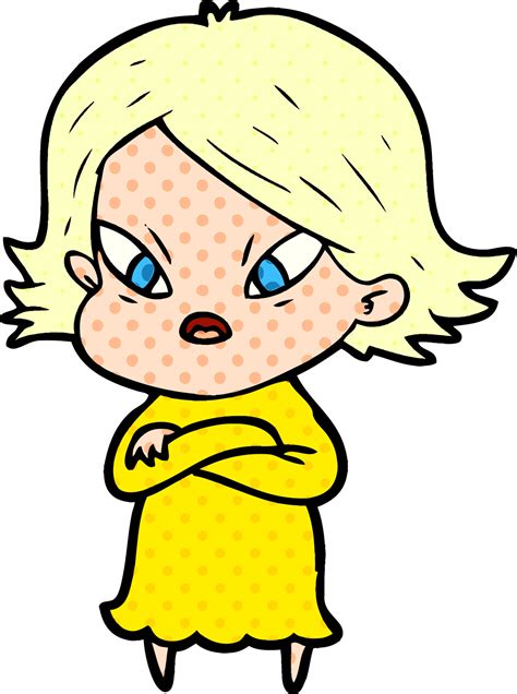 cartoon stressed woman 12454334 Vector Art at Vecteezy