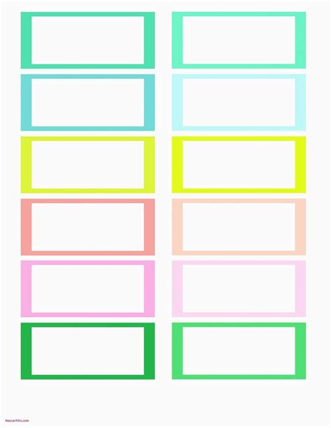 Free Printable File Folder Labels Template