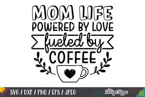 Coffee Mom Life SVG Bundle, 10 Designs SVG DXF PNG Cut Files (253011) | Cut Files | Design Bundles