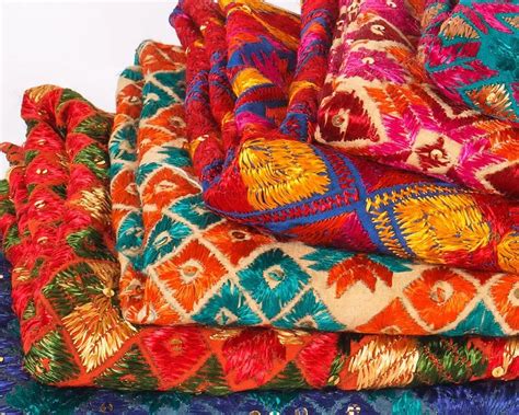 Phulkari — The Colours of Punjab. A piece of Khadi, a needle, a soft ...