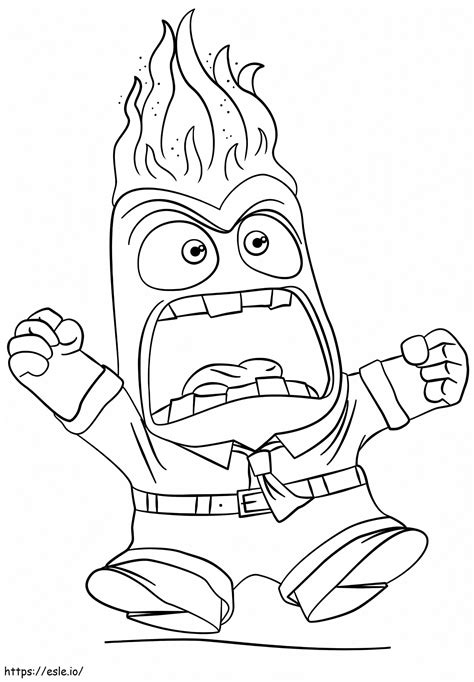 Anger Inside Out coloring page