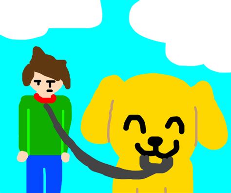 body swap with crush's dog and hug her - Drawception