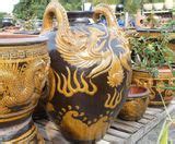 Large Glazed Pots Garden Planters | Thai Dragon Pots | Chinese Garden ...