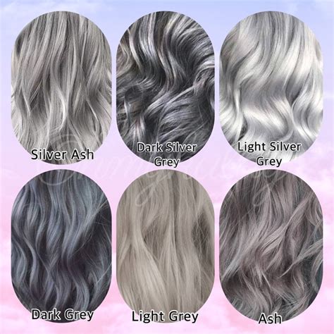 Ash/Grey Hair Color Series | Permanent Hair Dye Set with oxidizer (Hair ...