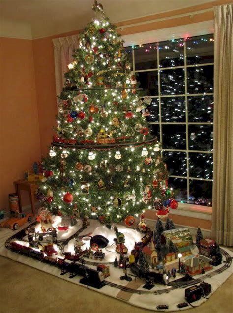 Christmas Village Window Display Ideas | Christmas tree, Christmas train, Christmas layouts