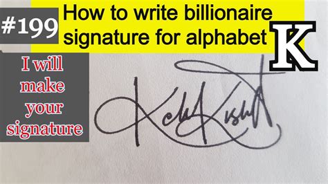 K signature | How to write Billionaire signature for (Alphabet K) K ...