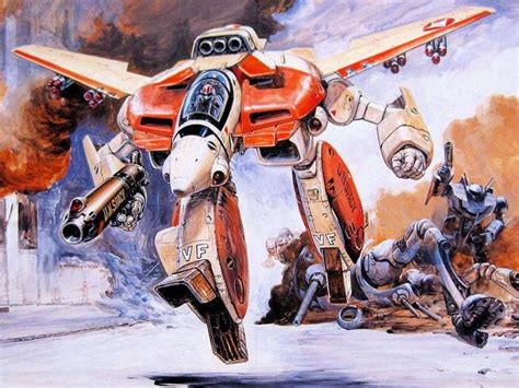 Half Transformed JetFire. I think this was part of the box art. | Robotech macross, Robotech ...