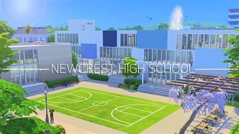 NEWCREST HIGH SCHOOL│ SIMS 4 SPEED BUILD │DOWNLOAD + CC - YouTube