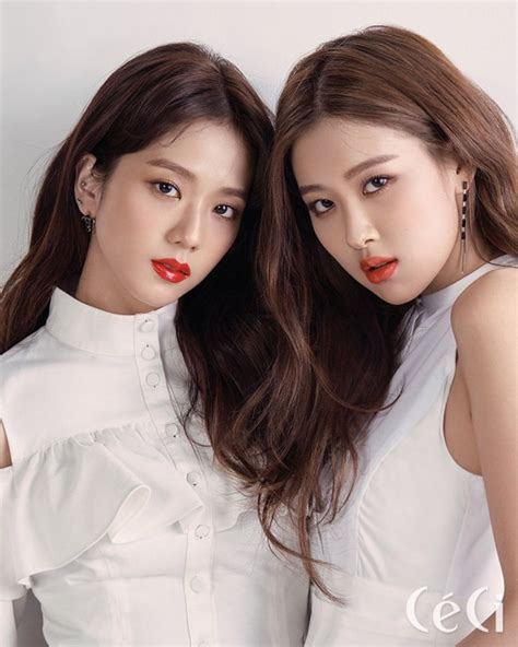 BlackPink Jisoo and Rosé - CeCi Magazine March 2018