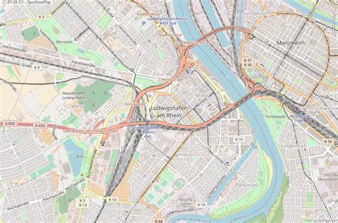 Ludwigshafen am Rhein Map Germany Latitude & Longitude: Free Maps