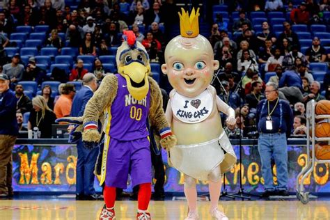 Pierre the Pelican,King Cake Baby New Orleans Pelicans mascots | New orleans pelicans, Mascot ...