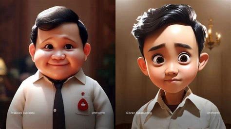 Potret Capres-Cawapres 2024 Ikut Trend Foto AI Disney Pixar, Netizen Salfok ke Prabowo 'Gemoy ...