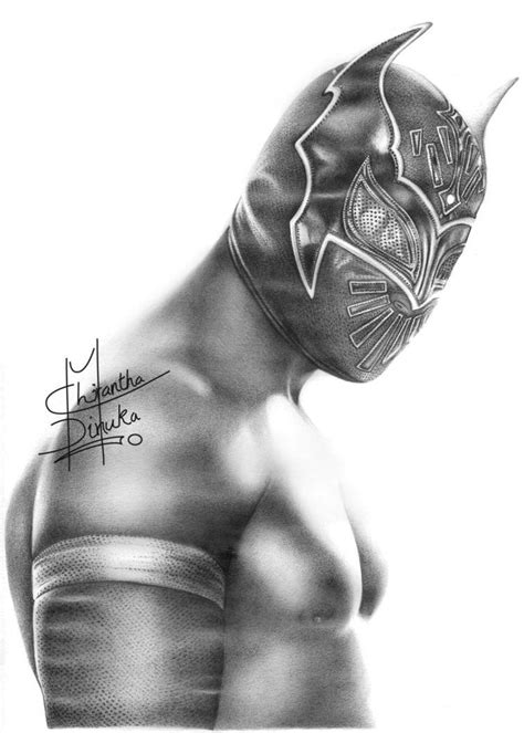 WWE Sin Cara Pencil Drawing | Sin cara, Wwe, Wwe superstars