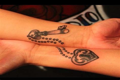 Heart And Key Tattoo On Wrist | Tattoo Designs, Tattoo Pictures